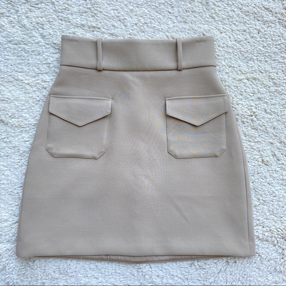& Other Stories Beige Mini Skirt